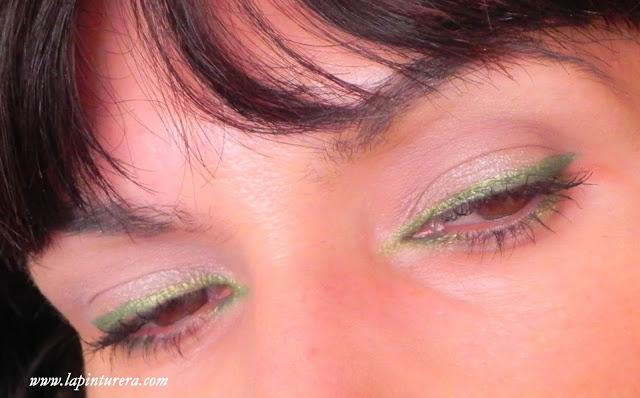 Tendencias 2013: Delineado  verde lima (look y productos)