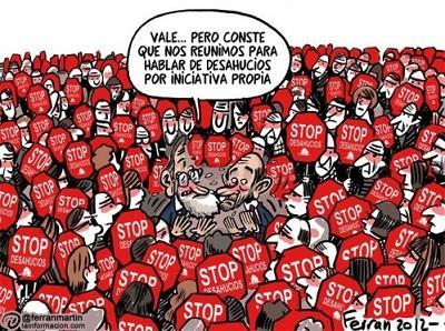 El PP, preso del pánico, da un paso atrás; la PAH, uno adelante.