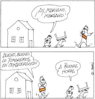 El PP, preso del pánico, da un paso atrás; la PAH, uno adelante.