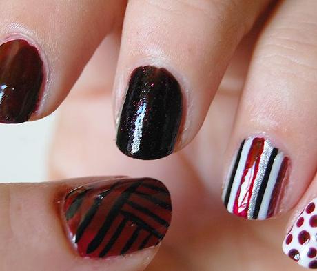 NOTD: Burgundy mix. NOTD: Burgundy mix.