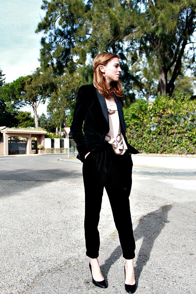 esmoquin de terciopelo