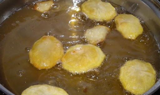Patatas fritas souflee