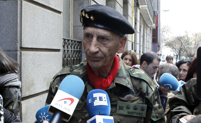 El exmilitar Amadeo Martínez Inglés a su llega a la Audiencia Nacional el pasado miércoles-