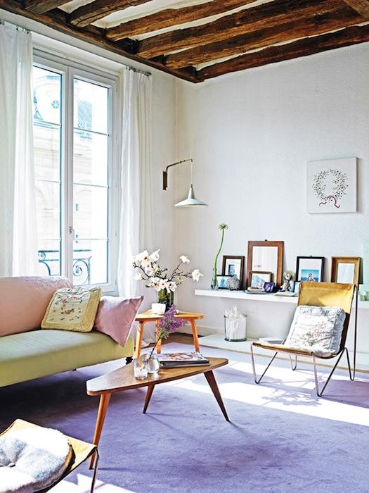 Un apartamento en Le Marais de París en tonos pastel