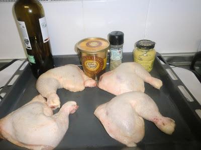 Pollo asado a la miel