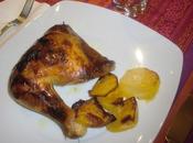 Pollo asado miel