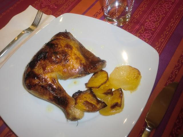 Pollo asado a la miel