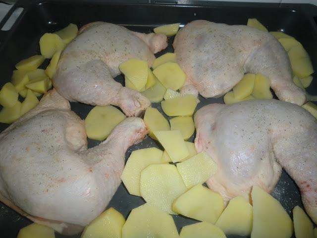 Pollo asado a la miel