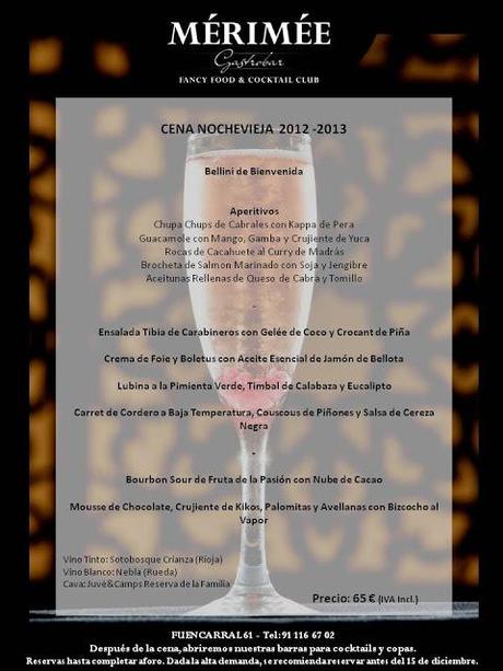 Despedimos 2012 en Merimée, a lo Chic