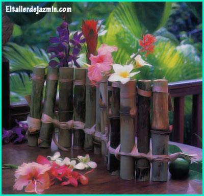 Deco ideas con cañas de bambú