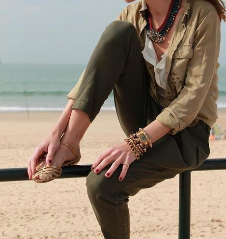 pantalon baggy militar