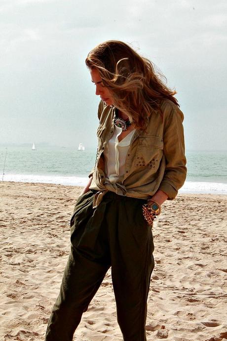 pantalon baggy militar