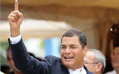 Rafael Correa vence en Ecuador