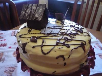 Tarta Sacher de chocolate blanco!!!