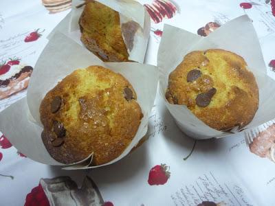 MUFFINS DE CHOCOLATE BLANCO, especiales para Alejandra