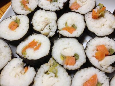 Tarta Maki Zushi, Paso a paso