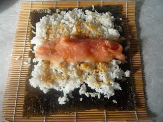 Tarta Maki Zushi, Paso a paso
