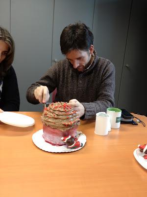 TARTA CUPCAKE con crema de cheese and chocolate