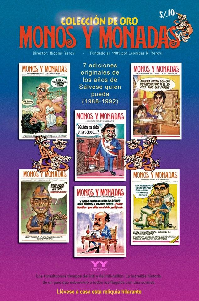 Monos y Monadas colección de oro  , sale mañana en  kioscos