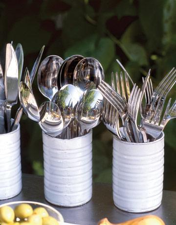 dónde poner los cubiertos