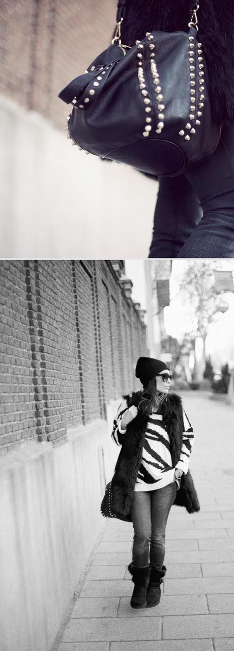 black & white cozy black & white cozy