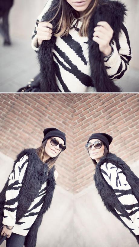 black & white cozy black & white cozy