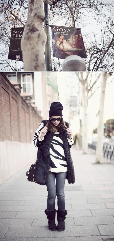 black & white cozy black & white cozy