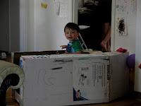 coche de cartón para niños