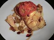 Rollitos pollo rellenos horno.