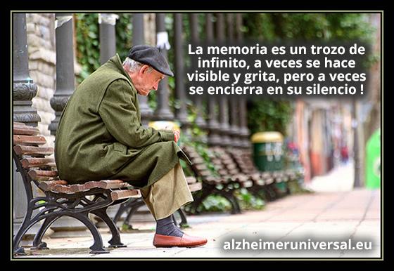 La memoria es un trozo de infinito, a veces se hace visible y grita, pero a veces se encierra en su silencio !