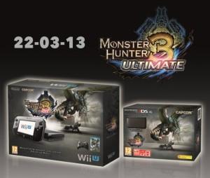 Los packs de Monster Hunter 3 Ultimate para Europa.