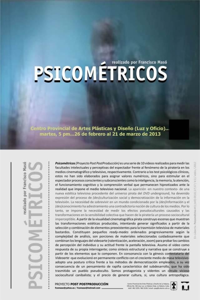 El Centro Provincial de Artes Plásticas y Diseño presenta: ¨Psicométricos¨