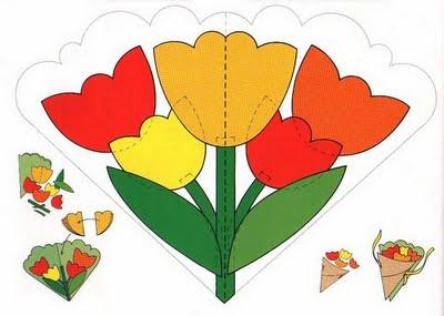 Comunión: Tutoriales de Ideas con tulipanes