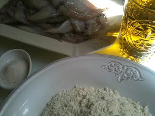 Un menú improvisado.