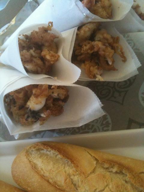 Un menú improvisado.