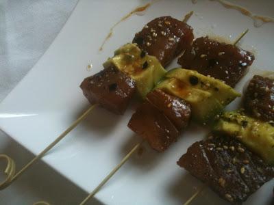 Un menú improvisado.