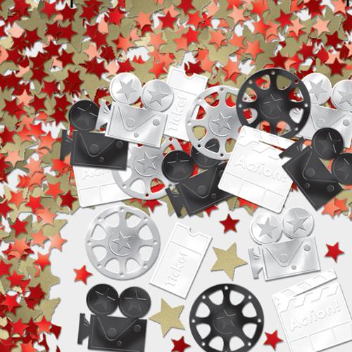 confeti brillante para una fiesta cine