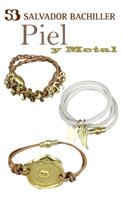 Brazaletes de Piel y Metal