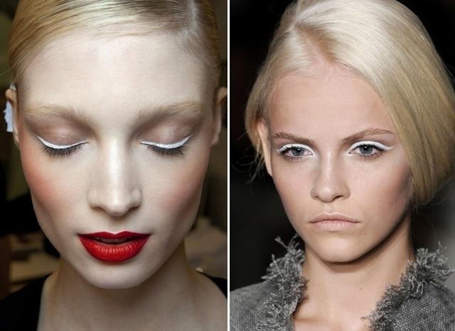 El lápiz blanco es tendencia de moda.