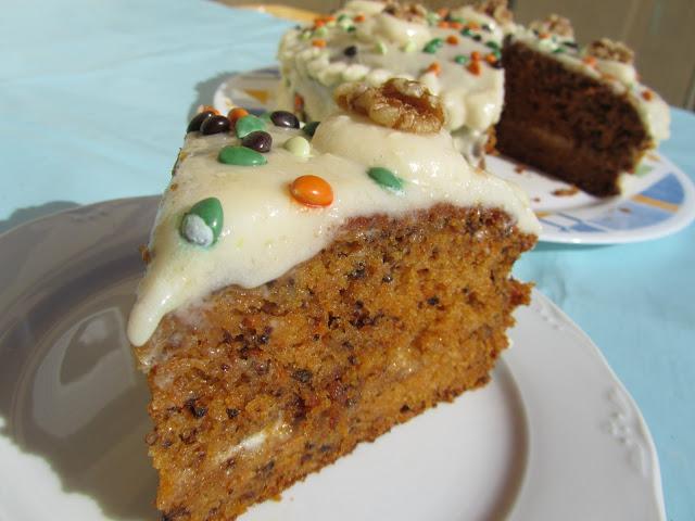 Tarta carrot-cake auténtica americana