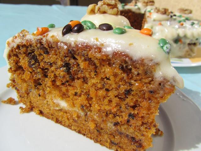 Tarta carrot-cake auténtica americana