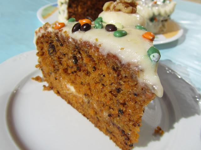 Tarta carrot-cake auténtica americana
