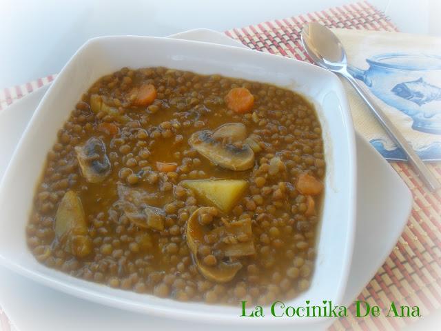 Lentejas con especias