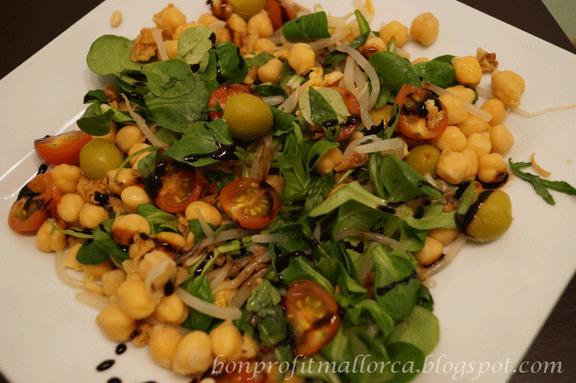 ensalada de garbanzos