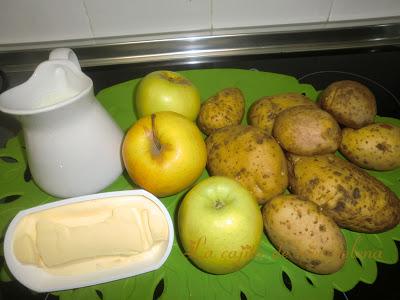 Puré de mantequilla con manzana