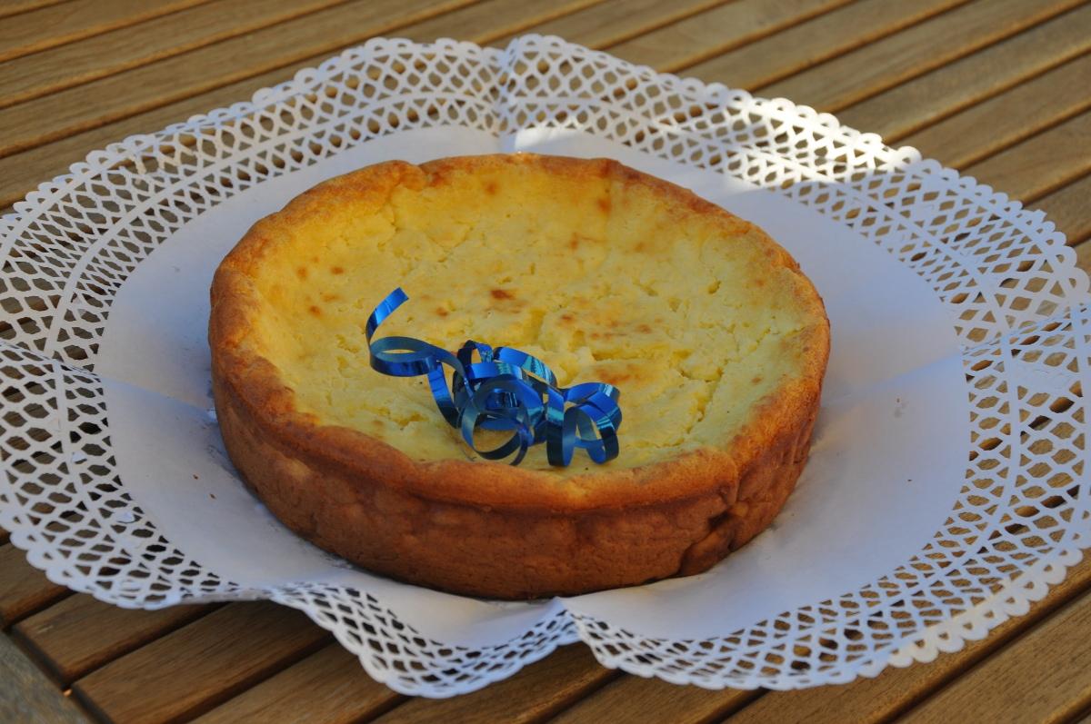 Tarta De Quesos Y Pera