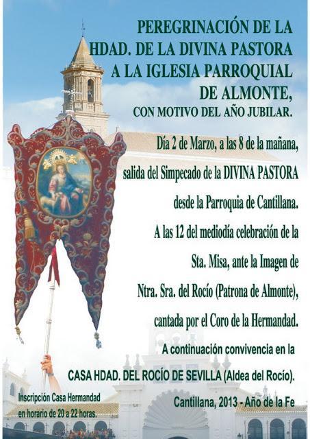 Peregrinación a la Iglesia Parroquial de Almonte con motivo del Año Jubilar