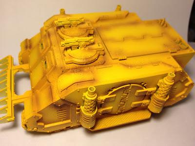 Pre-Heresy Imperial Fists Diemos Pattern Rhino