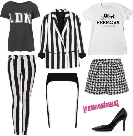 camisetas graficas estampado blanco y negro moda primavera verano 2013