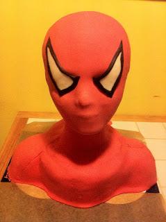 Tarta fondant Spiderman en 3D